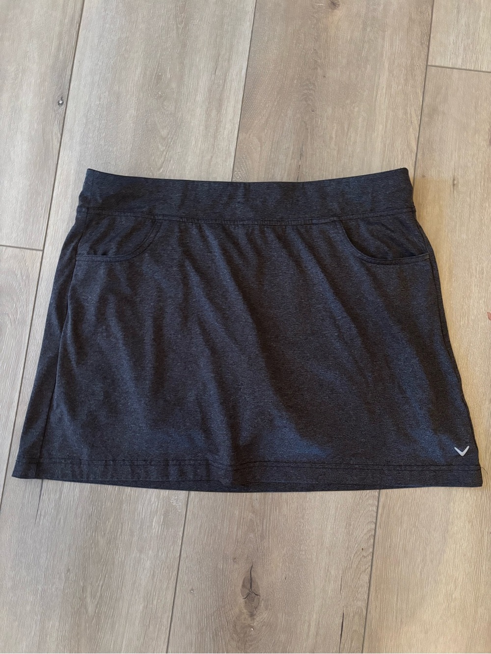 M Dark Gray Callaway Athletic Mini Skort Pockets Tennis Golf Casual